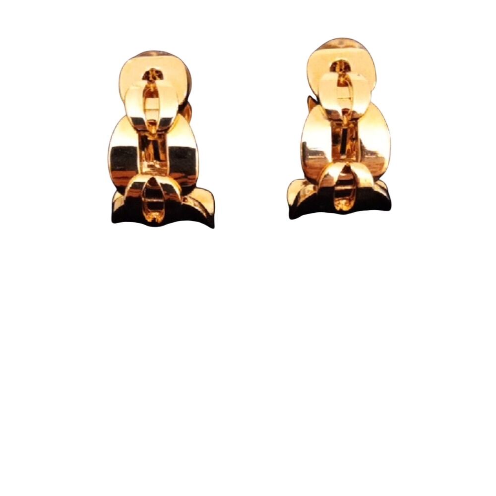 Elegant ST JOHN Vintage Gold-Tone Earrings